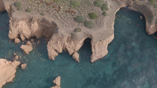 "Devils Rocks" natural coast line in Foca county, Turkey.