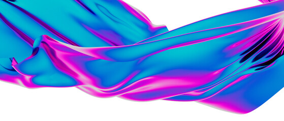 Abstract fluid gradient shape flowing