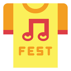t shirt flat icon style