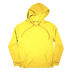 You do not need to be a professional if you use this Front View Stylish Pullover Hoodie Mockup In Aspen Gold Color, in your designing work