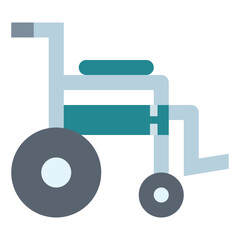 wheelchair flat icon style