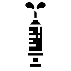 syringe glyph icon style