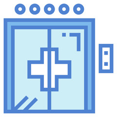 Obraz premium Anesthesia two tone icon style