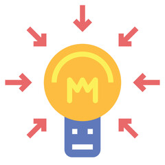 inspiration flat icon style