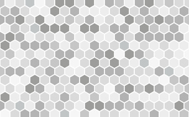 Vector seamless geometric pattern in grey tints. Grid of octagons. Modern stylish texture. Repeating geometric background. Abstract bg. Vector design. Monochrome background.