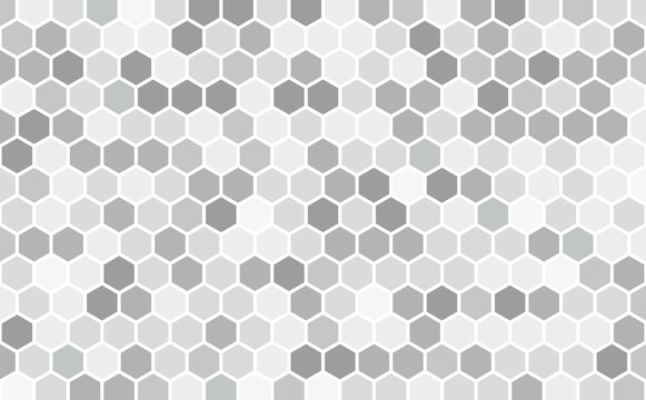Vector seamless geometric pattern in grey tints. Grid of octagons. Modern stylish texture. Repeating geometric background. Abstract bg. Vector design. Monochrome background.