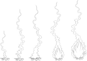 Design of bonfire set