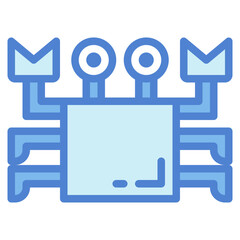 crab two tone icon style
