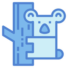 koala two tone icon style