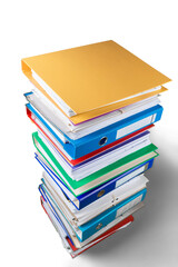 Stack of Binders , Folders