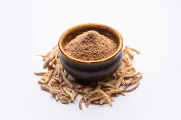 Ayurvedic Potent herb musli - also known as Safed Moosli or Swetha Musli in powder and Raw form