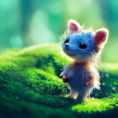 very cute rat in the grass