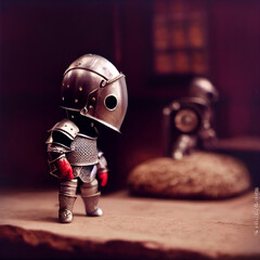 Fototapeta premium tiny knight in armour