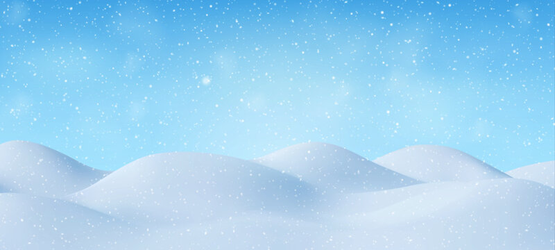 3d Natural Winter Christmas background