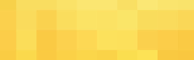 Abstract yellow pastel gradient square mosaic banner background. Vector illustration.	