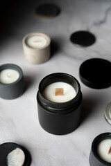 soy wax candles, handmade, modern actual hobby, 