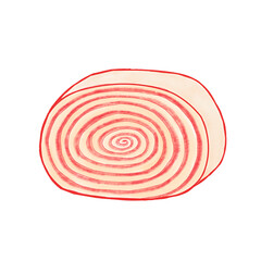 Typical Brazilian dessert bolo de rolo