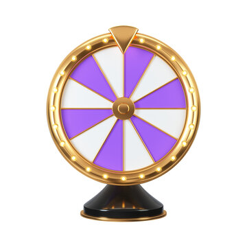 Fortune wheel isolated on white. 3d rendered illustration.