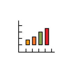 Statistics chart outline icon. Element of finance illustration icon. signs, symbols can be used for web, logo, mobile app, UI, UX