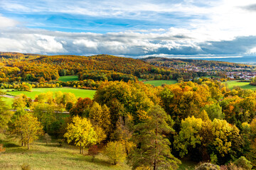 Kleiner Herbstspaziergang durch die schöne Parklandschaft bei Bad Liebenstein - Thüringen - Deutschland