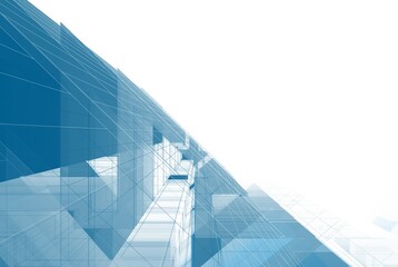Fototapeta na wymiar Abstract architecture 3d illustration