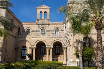 Fototapeta na wymiar Haifa, Israel - Ocrober 14, 2022, Zawara convent of carmelit nuns is in Bat Galim