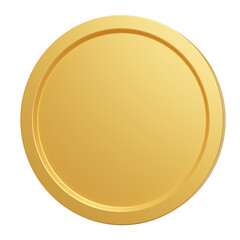 Gold coin illustration for web landing, mobile app, metaverse, game or presentation.
