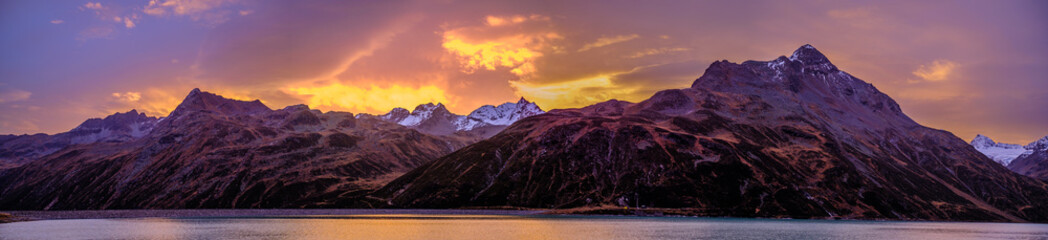 landscape at Silvretta Montafon in Austria
