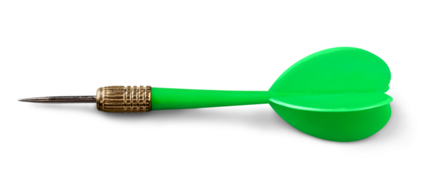 Dart isolated on white