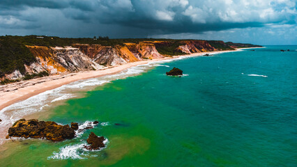 Praia Paisagem Paradisíaca Tropical Verão Tambaba Nordeste Paraíba Naturista Naturismo Nudismo...