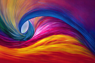 abstract colorful background with sinews of paint flowing