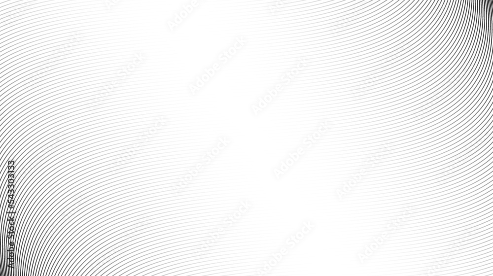 Poster wavy lines background. abstract gray stripes texture. warped and curved lines wallpaper. minimalisti