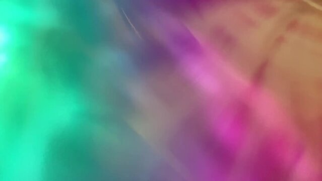 rainbow synth wave neon vapor iridescent Laser lights pink blue green hologram background sci fi disco abstract synth retro technology futuristic stock footage video 