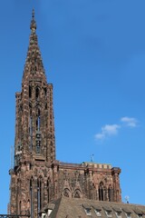 Strasbourg Cathedral in France unfinished because there is only one bell tower instead of two