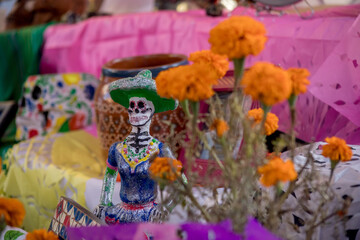 dia de muertos en el pueblo mágico de tlaquepaque jalisco méxico