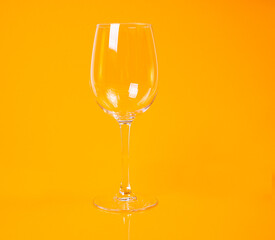 empty glass empty jar empty ice bucket on orange background