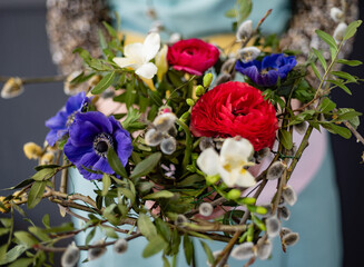 nice bouquet in the hands