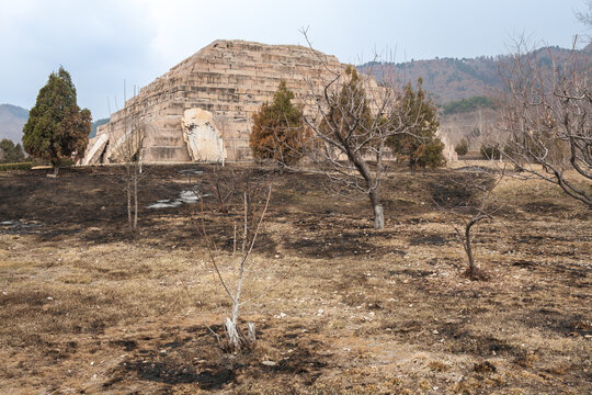 JI'AN, JILIN PROVINCE, CHINA: mausoleum of King Jangsu (Tomb of the General), UNESCO World Heritage Site nammed Capital Cities and Tombs of the Ancient Koguryo Kingdom