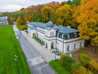 Spa park in the Naleczow sanatorium