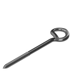 3d rendering illustration of a pigtail eye screw