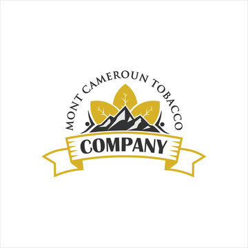 Tobaco With Mountain Logo Design Template