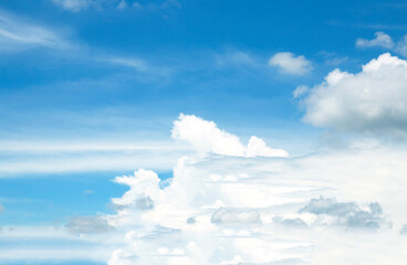 blue sky clouds white natural beautiful