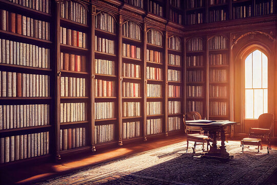 Vintage library