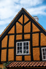 old house in the sky with window