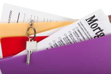 Mortgage Application Documents with Key