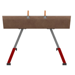 3d rendering illustration of a pommel horse