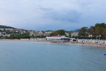 Fototapeta na wymiar S'Agaro beach on the Catalan Costa Brava in Girona, Spain