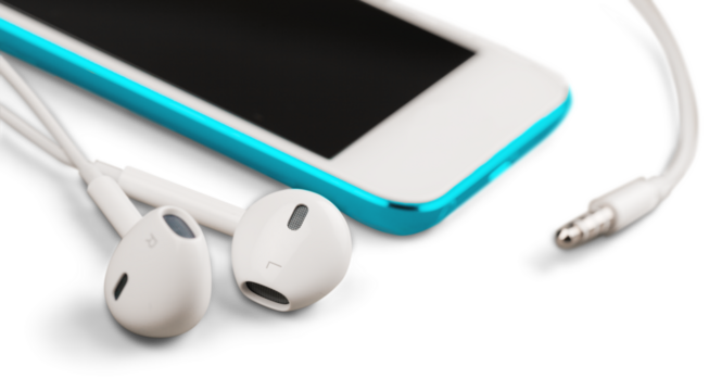 Smartphone with Earphones