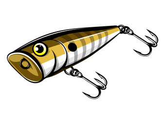 Popper Lures vector. 
