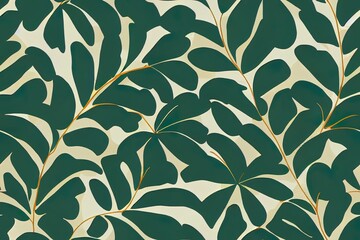 Creative tropical palm leaves seamless pattern. Abstract jungle leaves botanical wallpaper. Modern foliage backdrop. Design for fabric , textile print, wrapping, cover. 2d illustrated illustration.